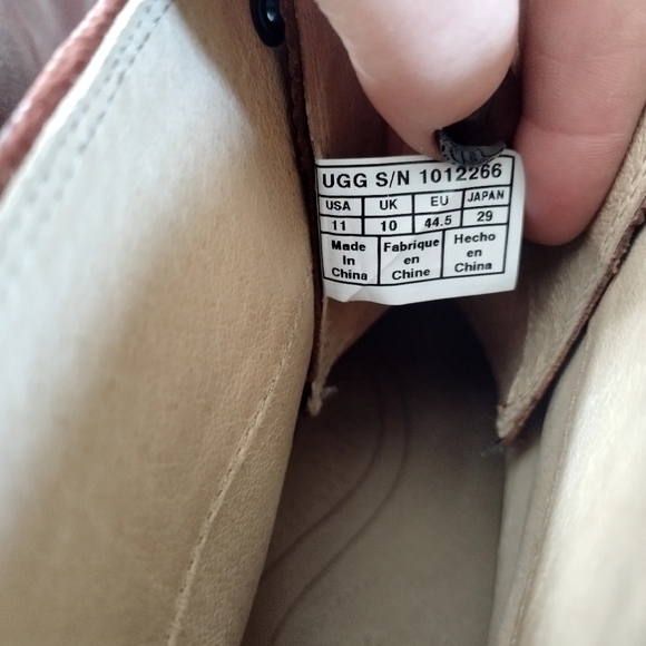 ugg Selwood Scotch Grain lace up Chelsea Boots sz 11 - Picture 8 of 8